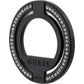 Guess bergkristallen magnetische ring houder / standaard - zwart