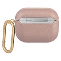 Guess Saffiano Script AirPods 3 Hoesje - Roze