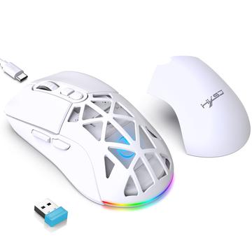 HXSJ T26 RGB draadloze muis met achtergrondverlichting / Bluetooth-muis 4800 DPI