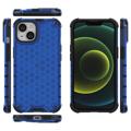 Honeycomb Armored iPhone 14 Max Hybrid Case - Blauw