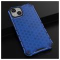 Honeycomb Armored iPhone 14 Max Hybrid Case - Blauw