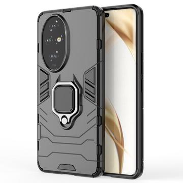 Honor 200 Pro Hybride Hoesje met Ringhouder - Zwart