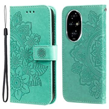 Honor 200 Pro Mandala Series Portemonnee-hoesje - Groen