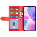 Honor X40i Wallet Case met Magnetische Sluiting - Rood