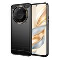 Honor X60 Geborsteld TPU Hoesje - Koolstofvezel