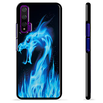 Huawei Nova 5T Beschermhoes - Blue Fire Dragon