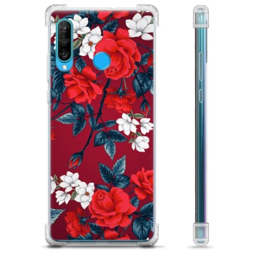 Huawei P30 Lite Hybrid Case - Vintage Bloemen