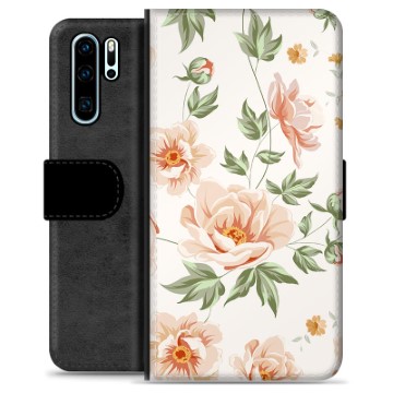 Huawei P30 Pro Premium Portemonnee Hoesje - Bloemen