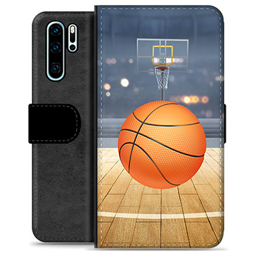 Huawei P30 Pro Premium Wallet Case - Basketbal