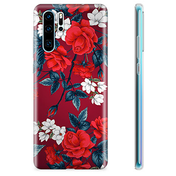 Huawei P30 Pro TPU Hoesje - Vintage Bloemen