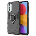 OnePlus 7 Hybride Hoesje met Ringhouder - Zwart