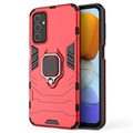 Samsung Galaxy M23/F23 Hybrid Case met Ringhouder - Rood