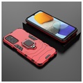 Samsung Galaxy M23/F23 Hybrid Case met Ringhouder - Rood