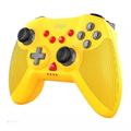 IPEGA PG-SW020 Bluetooth Draadloze Game Controller Gamepad met Zes-assige Dubbele Motor Trilling voor Nintendo Switch/PS3/Android/PC - Geel