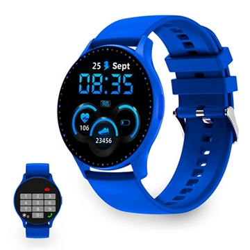 Ksix Core AMOLED Smartwatch met sport/gezondheidsmodus - Blauw