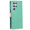 Kantpatroon Samsung Galaxy S22 Ultra 5G Wallet Case - Groen