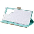 Kantpatroon Samsung Galaxy S22 Ultra 5G Wallet Case - Groen