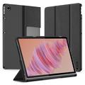 Lenovo Tab Plus Dux Ducis Domo Tri-Fold Smart Folio Hoesje - Zwart