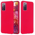 Samsung Galaxy S20 FE 5G Vloeibare Siliconen Hoesje - Rood