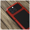 Love Mei Powerful iPhone 13 Pro Hybrid Case - Rood