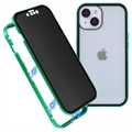 iPhone 15 Plus Magnetisch Hoesje met Privacygehard Glas - Groen