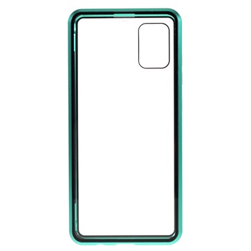 Samsung Galaxy A51 Magnetisch Hoesje met Gehard Glas - Groen