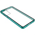 Samsung Galaxy S21 FE 5G Magnetisch Hoesje met Gehard Glas - Blauw