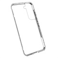 Samsung Galaxy S22+ 5G Magnetisch Hoesje met Gehard Glas - Zilver