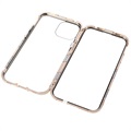 iPhone 13 Magnetisch Hoesje met Gehard Glas - Goud