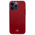 iPhone 15 Pro Max Mercury Goospery Glitter TPU Hoesje - Rood