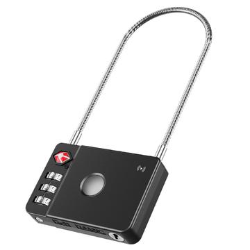 Mili HD-P16-L Staaldraad Smart Lock / Anti-Verloren iOS Tracker & Wachtwoordbeveiliging voor Bagage