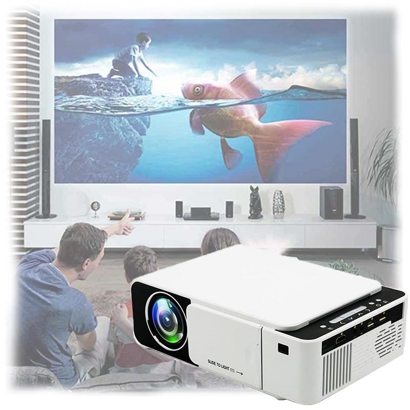 Mini Draagbare HD Projector T5 - Wit