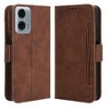 Motorola Moto G34 Cardholder Series Portemonnee Hoesje - Bruin