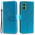 Motorola Moto G35 Mandala Series Portemonnee-hoesje - Blauw