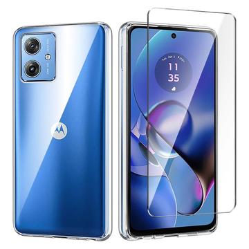 Motorola Moto G64 Saii 2-in-1 TPU-hoesje en Glazen Screenprotector