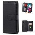 Multi-Card Slot Motorola Moto G10/Moto G30 Wallet Case - Zwart