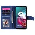 Multi-Card Slot Motorola Moto G10/Moto G30 Wallet Case - Blauw