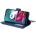 Multi-Card Slot Motorola Moto G10/Moto G30 Wallet Case - Blauw