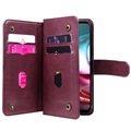 Multi-Card Slot Motorola Moto G10/Moto G30 Wallet Case - Wijnrood