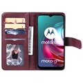 Multi-Card Slot Motorola Moto G10/Moto G30 Wallet Case - Wijnrood