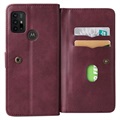 Multi-Card Slot Motorola Moto G10/Moto G30 Wallet Case - Wijnrood