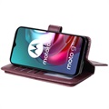 Multi-Card Slot Motorola Moto G10/Moto G30 Wallet Case - Wijnrood