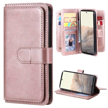 Multi-Card Slot Xiaomi Redmi Note 11T 5G/Poco M4 Pro 5G Wallet Case - Rose Gold