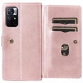 Multi-Card Slot Xiaomi Redmi Note 11T 5G/Poco M4 Pro 5G Wallet Case - Rose Gold