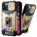 Multifunctionele 4-in-1 iPhone 12 Pro Max Hybrid Case - Goud