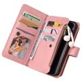 Multifunctionele serie iPhone 14 Pro Max Wallet Case - Roze