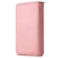 Multifunctionele serie iPhone 14 Pro Max Wallet Case - Roze