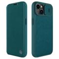 Nillkin Qin Pro Samsung Galaxy S22 Ultra 5G Flip Case - Zwart