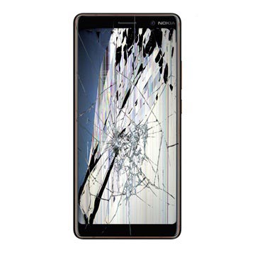 Nokia 7 plus LCD en Touch Screen Reparatie - Zwart