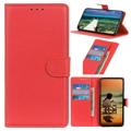 Nokia C21 Plus Wallet Case met Magnetische Sluiting - Rood